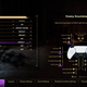 A settings menu in Forspoken shows different difficulty options that influence enemy behavior, damage received, and other options alongside a layout of the game's controls on a PS5 controller.